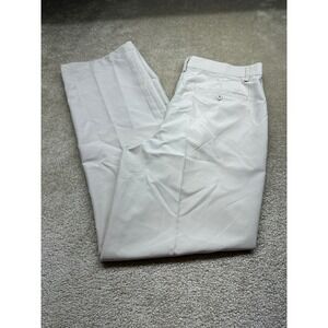 Lynx Mens Golf Pants 32x32 Beige Flat Front Straight Leg Performance Trousers